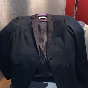 Black and green blazer